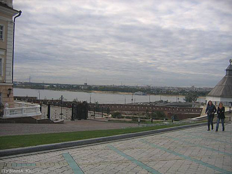 Вид на реку Казанка из Казанского Кремля