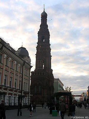 Колокольня Богоявленской церкви в Казани